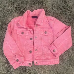 Pink Denim Kids Jacket